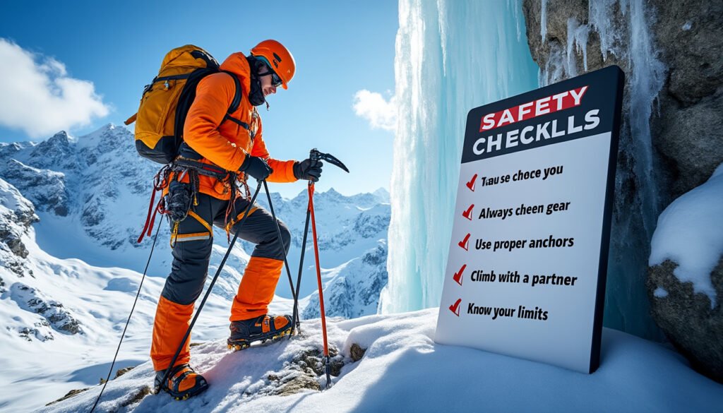 découvrez les règles essentielles de sécurité en escalade de glace pour profiter pleinement de cette activité passionnante tout en minimisant les risques. apprenez les techniques, l'équipement et les bonnes pratiques à suivre pour une expérience sûre et inoubliable sur les parois glacées.