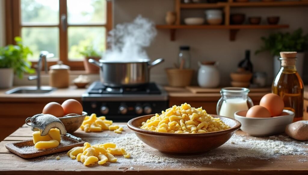 apprenez à réaliser des spaetzle, ces savoureuses pâtes alsaciennes ! suivez notre guide facile pour maîtriser cette recette traditionnelle, idéale pour accompagner vos plats ou se déguster seules. bon appétit !