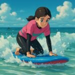 Comment monter sur une planche de surf la toute première fois ?