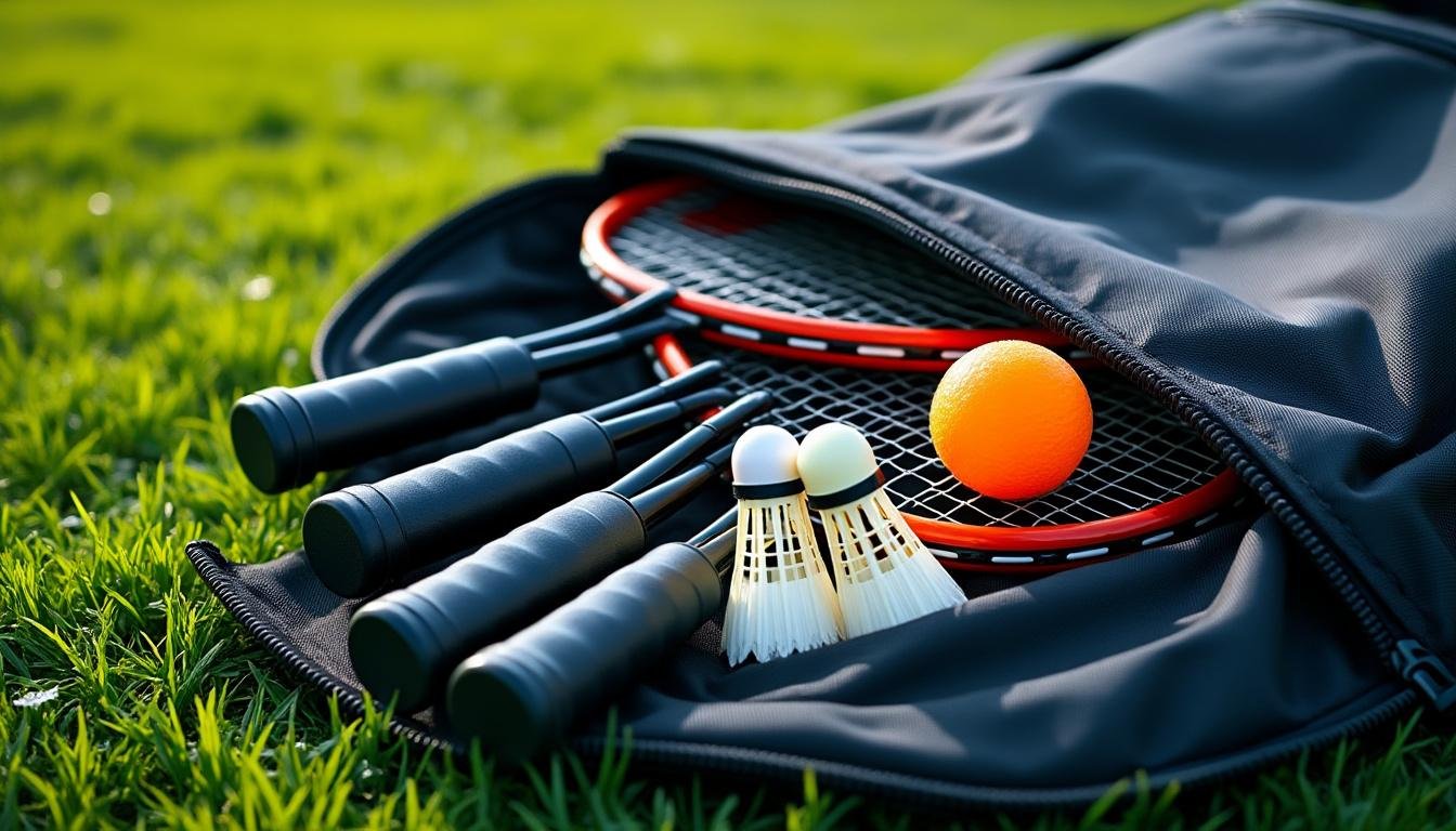 découvrez les accessoires indispensables pour jouer au speedminton et améliorer votre expérience de jeu, du volant spécial aux raquettes adaptées.