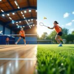 Speedminton en intérieur ou extérieur ?