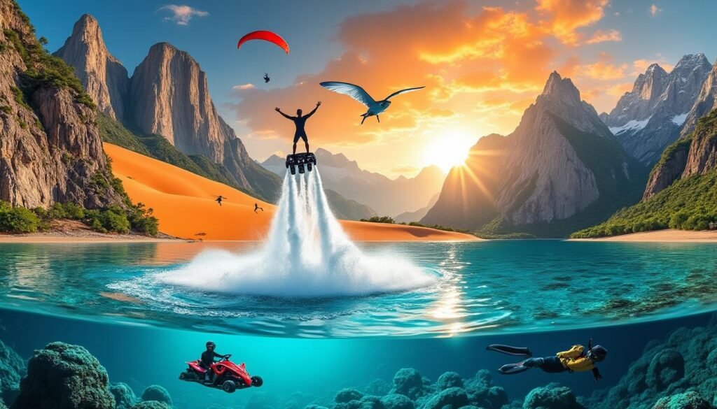 découvrez les plus beaux lieux au monde pour pratiquer des sports insolites et vivez des aventures uniques alliant paysages exceptionnels et sensations fortes.